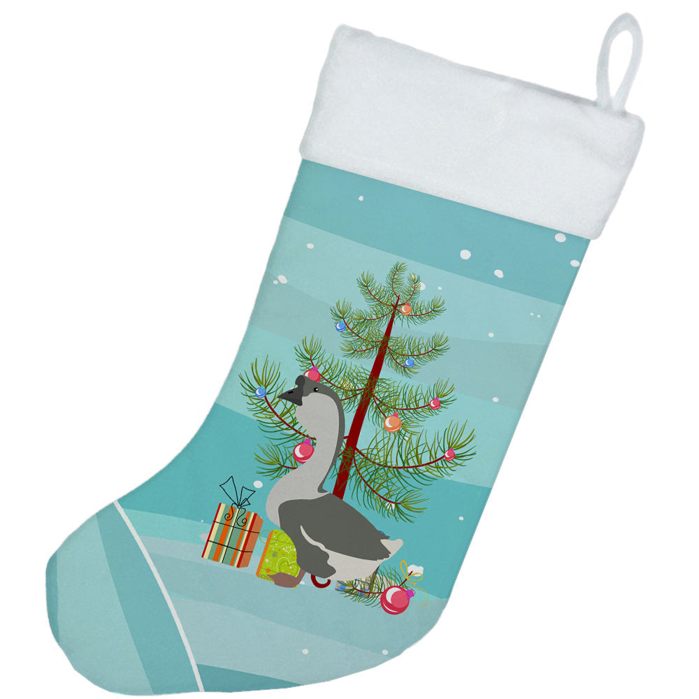 African Goose Christmas Holiday Stocking Double-Sided Print, Polyester Suede,11x18, Made in USA