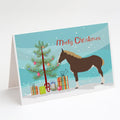 Percheron Horse Christmas Greeting Cards Pack of 8 Blank Cards with Envelopes Whimsical A7 Size 5x7