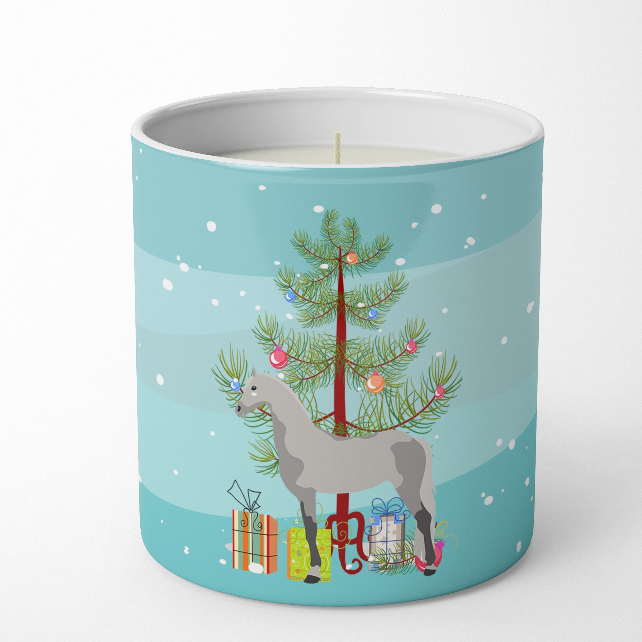 Orlov Trotter Horse Christmas Decorative Soy Candle Nature Soy Wax Essential Oil Home Decor Ideal for Bedroom Kitchen Bath Office Gift, 10 oz