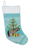 Welsh Pony Horse Christmas Holiday Stocking Double-Sided Print, Polyester Suede,11x18, Made in USA