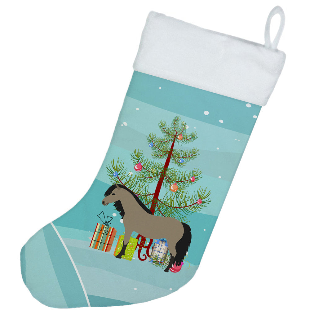 Welsh Pony Horse Christmas Holiday Stocking Double-Sided Print, Polyester Suede,11x18, Made in USA