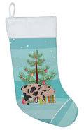 Mini Miniature Pig Christmas Holiday Stocking Double-Sided Print, Polyester Suede,11x18, Made in USA