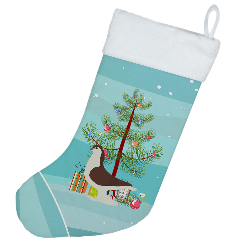 Large Pigeon Christmas Holiday Stocking Double-Sided Print, Polyester Suede,11x18, Made in USA