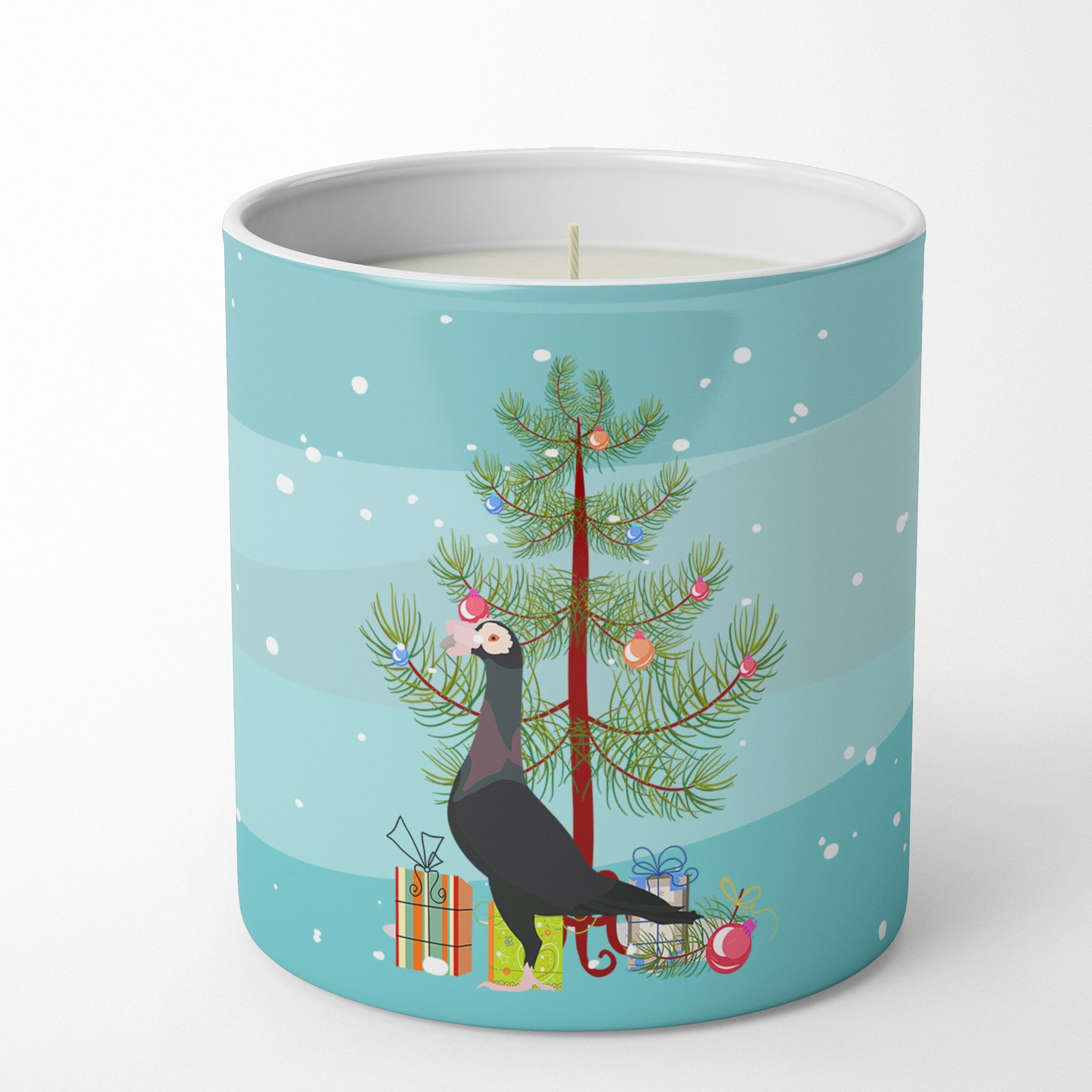 English Carrier Pigeon Christmas Decorative Soy Candle Nature Soy Wax Essential Oil Home Decor Ideal for Bedroom Kitchen Bath Office Gift, 10 oz