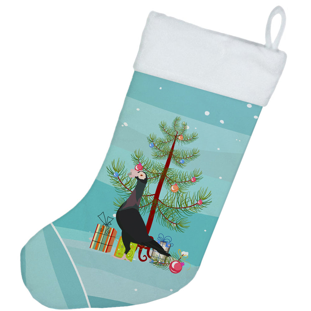 English Carrier Pigeon Christmas Holiday Stocking Double-Sided Print, Polyester Suede,11x18, Made in USA