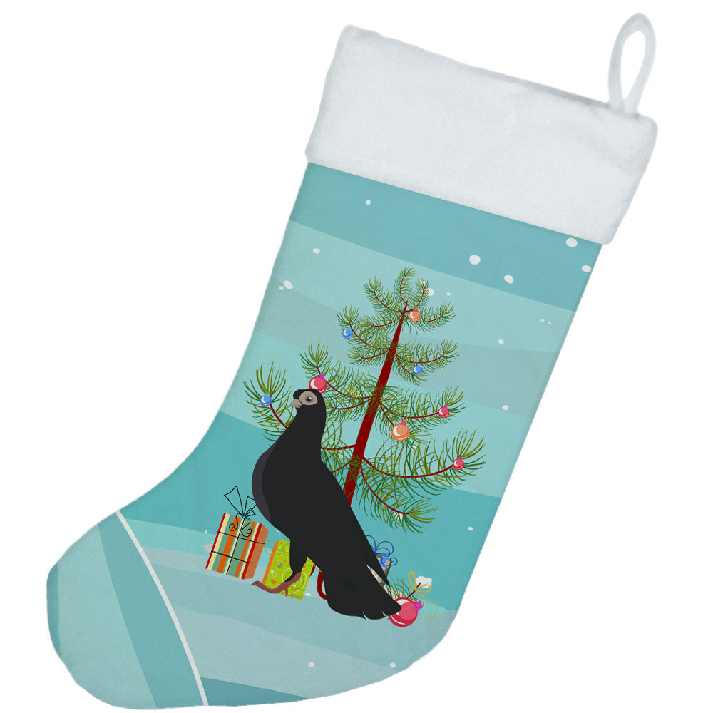 Budapest Highflyer Pigeon Christmas Holiday Stocking Double-Sided Print, Polyester Suede,11x18, Made in USA