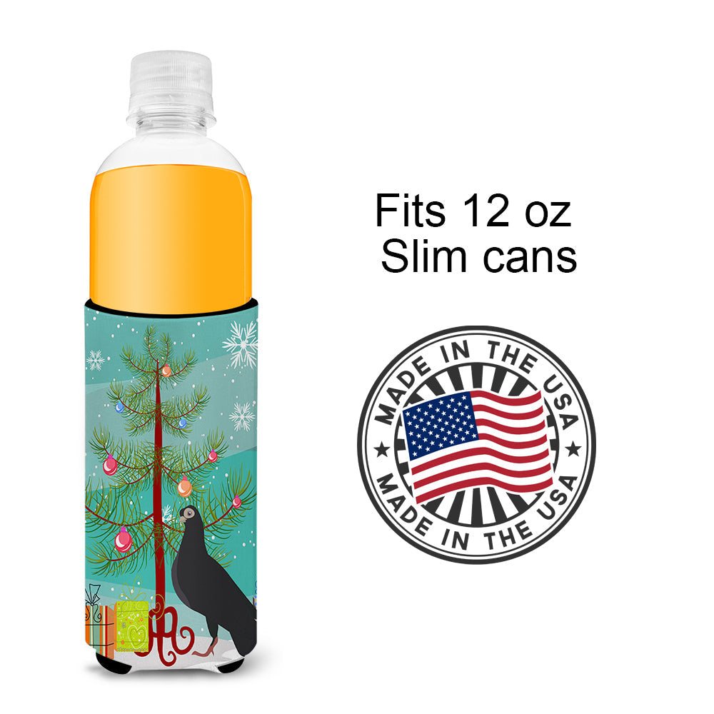 Budapest Highflyer Pigeon Christmas Slim Can Hugger , Insulated Foam Hugger for 12 oz Slim Cans, Beer Bottles & Water Bottles, Printed in USA