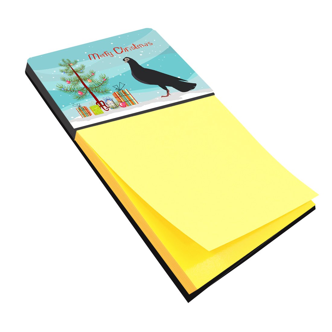 Budapest Highflyer Pigeon Christmas Watercolor Sticky Note Holder Refillable Dispenser Desk Accessory 3x3 Pad Gift