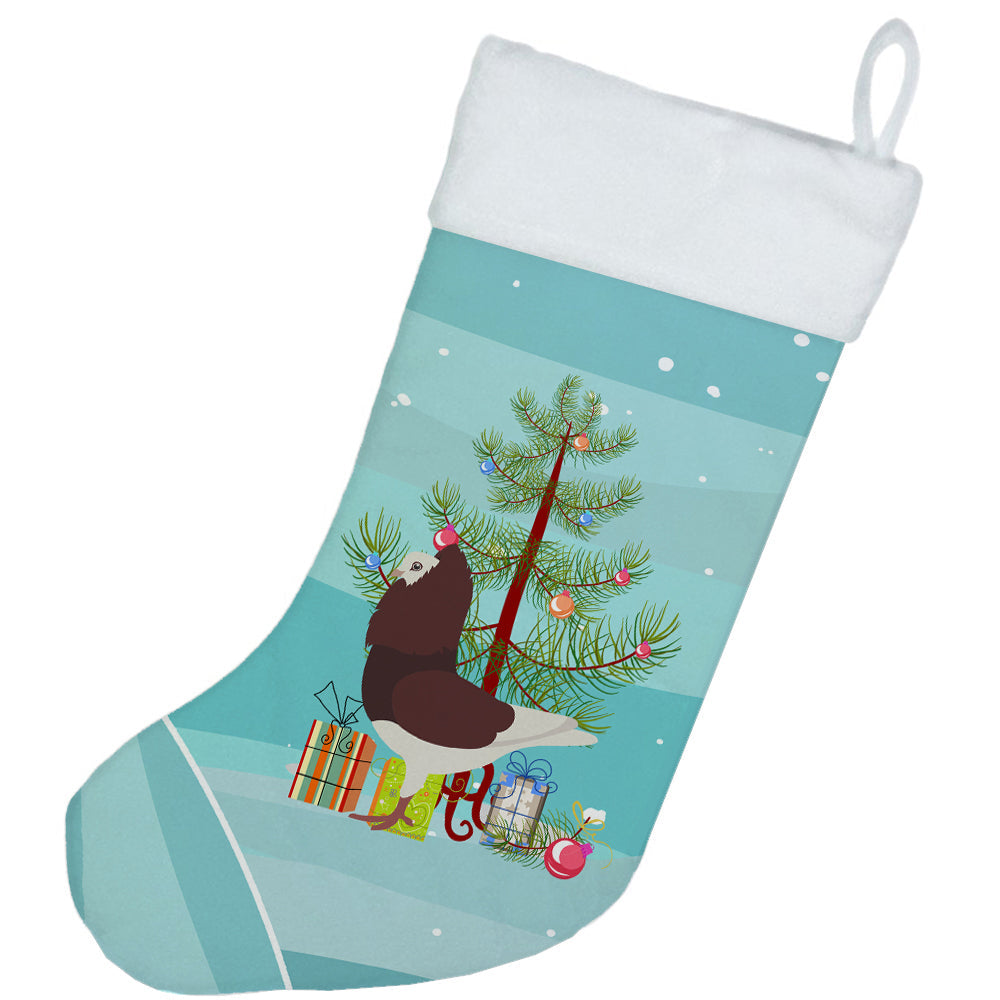 Capuchin Red Pigeon Christmas Holiday Stocking Double-Sided Print, Polyester Suede,11x18, Made in USA