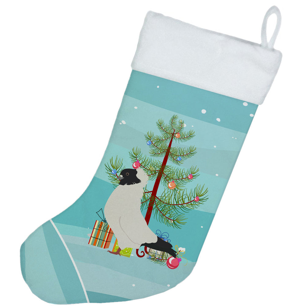 Nun Pigeon Christmas Holiday Stocking Double-Sided Print, Polyester Suede,11x18, Made in USA
