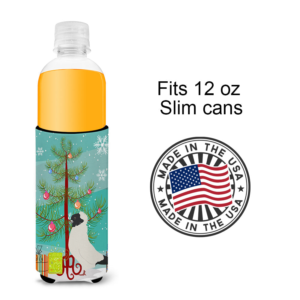 Nun Pigeon Christmas Slim Can Hugger , Insulated Foam Hugger for 12 oz Slim Cans, Beer Bottles & Water Bottles, Printed in USA
