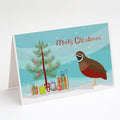 Chinese Painted or King Quail Christmas Greeting Cards Pack of 8 Blank Cards with Envelopes Whimsical A7 Size 5x7