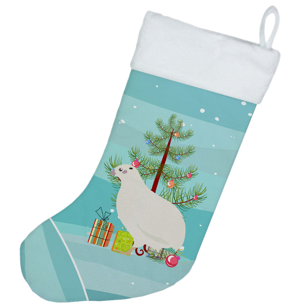 Texas Quail Christmas Holiday Stocking Double-Sided Print, Polyester Suede,11x18, Made in USA