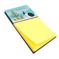 Dutch Rabbit Christmas Watercolor Sticky Note Holder Refillable Dispenser Desk Accessory 3x3 Pad Gift