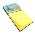 Holland Lop Rabbit Christmas Watercolor Sticky Note Holder Refillable Dispenser Desk Accessory 3x3 Pad Gift