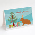 Rex Rabbit Christmas Greeting Cards Pack of 8 Blank Cards with Envelopes Whimsical A7 Size 5x7