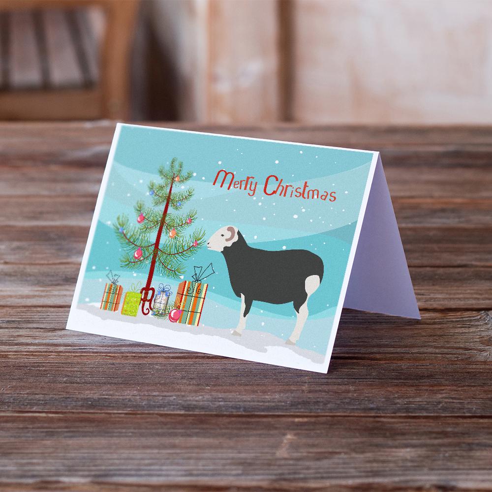 Herwick Sheep Christmas Greeting Cards Pack of 8 Blank Cards with Envelopes Whimsical A7 Size 5x7