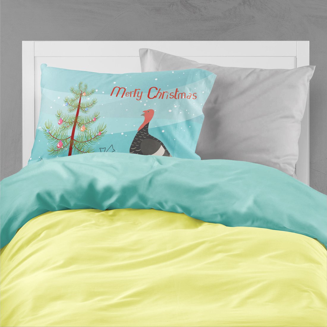Marragansett Turkey Christmas Standard Pillowcase Lightweight Super Soft Easy Care Decorative Artwork Pillowcase, Standard
