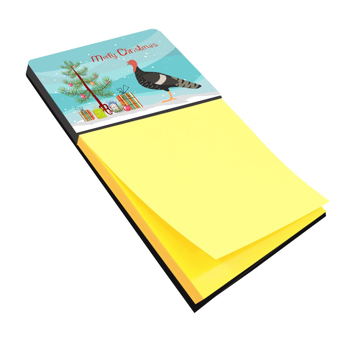 Marragansett Turkey Christmas Watercolor Sticky Note Holder Refillable Dispenser Desk Accessory 3x3 Pad Gift