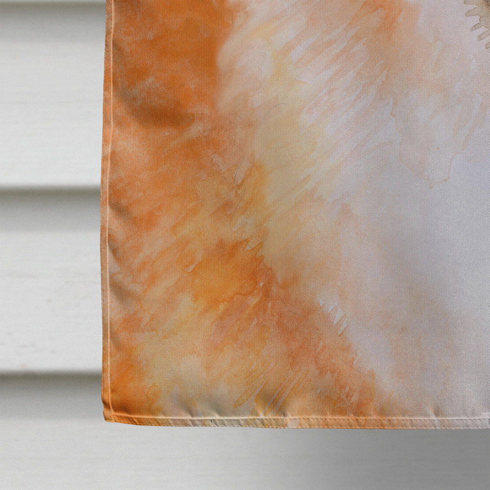 Pomeranian #2 Fall House Flag 28x40 Porch Sleeve Pole Decorative Outside Yard Banner Artwork Wall Hanging, Polyester