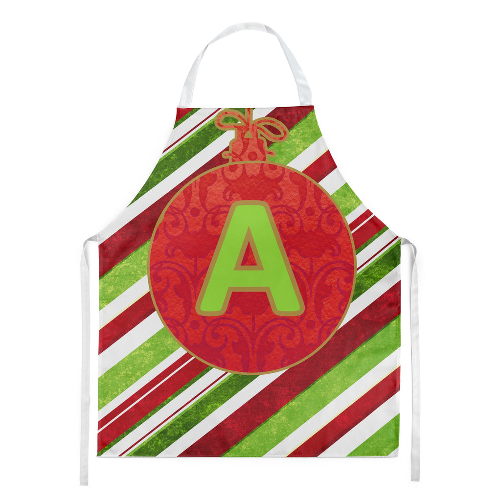 Christmas Oranment Holiday Initial Letter A  Apron Cooking Kitchen Server Baking Crafts Gardening for Adult Women Men, Unisex, Large, Multicolor