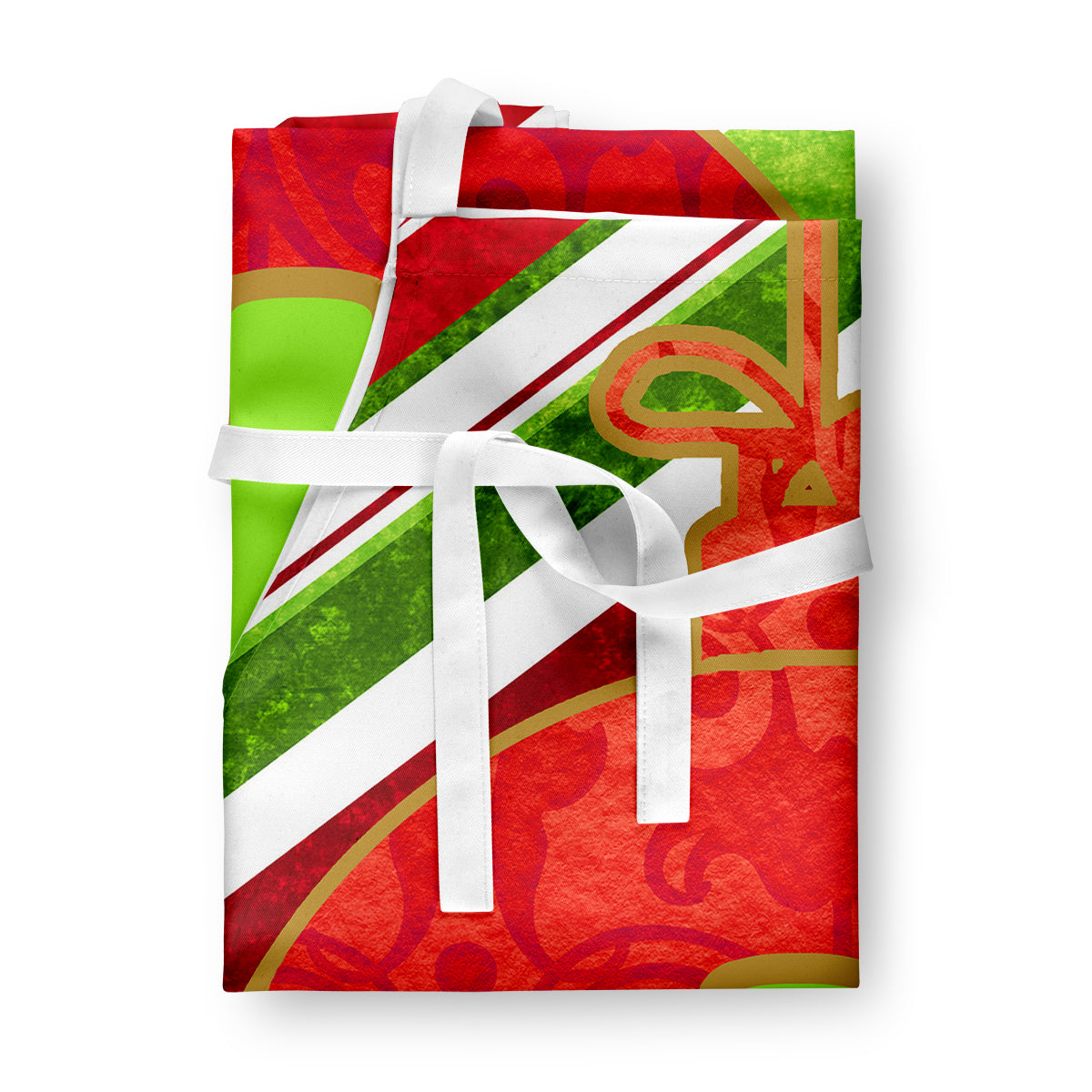 Christmas Oranment Holiday Initial Letter I Apron Cooking Kitchen Server Baking Crafts Gardening for Adult Women Men, Unisex, Large, Multicolor
