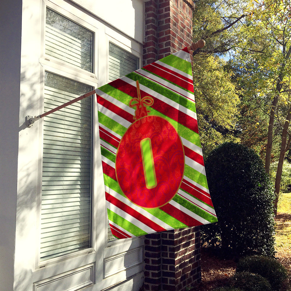 Christmas Oranment Holiday Initial Letter I House Flag 28x40 Porch Sleeve Pole Decorative Outside Yard Banner Artwork Wall Hanging, Polyester