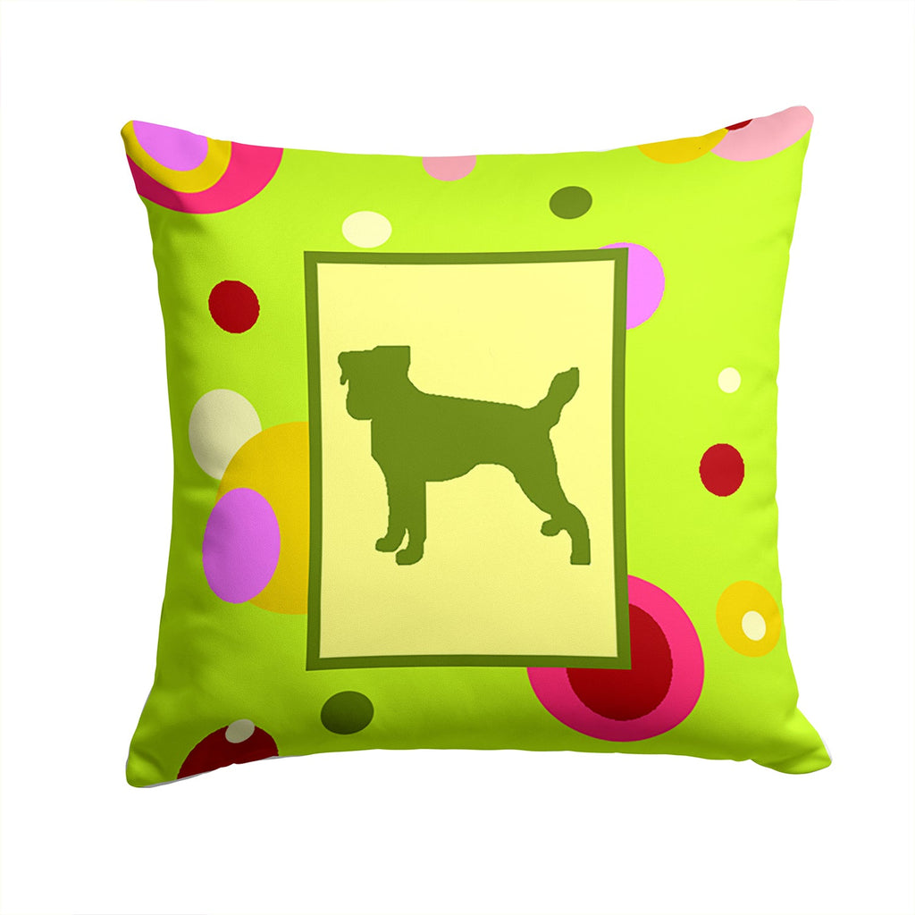 Jack Russell Terrier Decorative Throw Pillow 14x14 Indoor Outdoor Accent Cushion, Fabric Cover with Insert for Sofa, Bed, Porch & Living Room