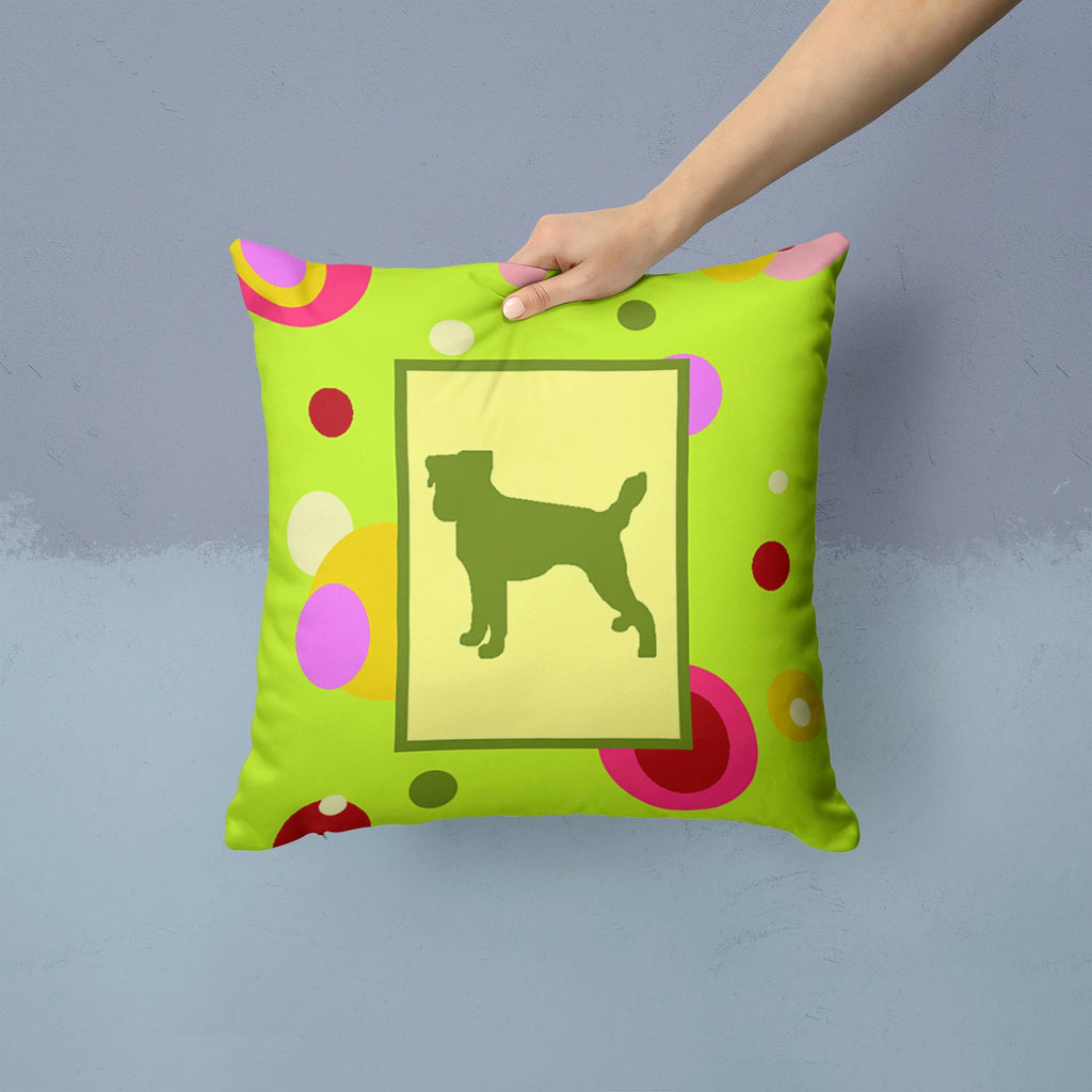 Jack Russell Terrier Decorative Throw Pillow 14x14 Indoor Outdoor Accent Cushion, Fabric Cover with Insert for Sofa, Bed, Porch & Living Room