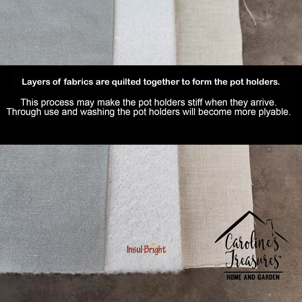 Norwich Terrier Pot Holder Set of 2 Heat Resistant Quilted Hot Pads 7.5 x 7.5 Inch, Insulated Kitchen Trivets for Cooking & Baking