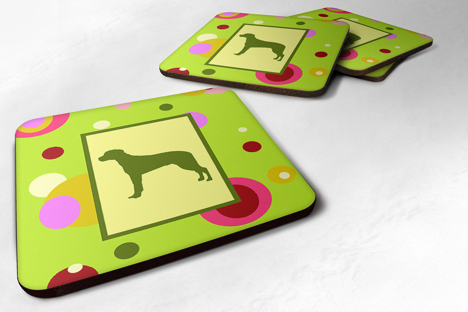 Rhodesian Ridgeback Foam Coasters Set of 4 Cup Coasters for Indoor Outdoor, Tabletop Protection, Anti Slip, Mouse pad Material
