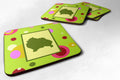 Pomeranian Foam Coasters Set of 4 Cup Coasters for Indoor Outdoor, Tabletop Protection, Anti Slip, Mouse pad Material