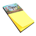 Alaskan Malamute Spring Watercolor Sticky Note Holder Refillable Dispenser Desk Accessory 3x3 Pad Gift