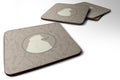 Poodle In the Kitchen Foam Coasters Set of 4 Cup Coasters for Indoor Outdoor, Tabletop Protection, Anti Slip, Mouse pad Material