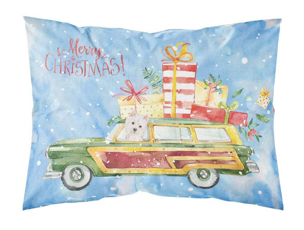 Merry Christmas Westie Standard Pillowcase Lightweight Super Soft Easy Care Decorative Artwork Pillowcase, Standard