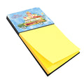 Merry Christmas Jack Russell Terrier Watercolor Sticky Note Holder Refillable Dispenser Desk Accessory 3x3 Pad Gift