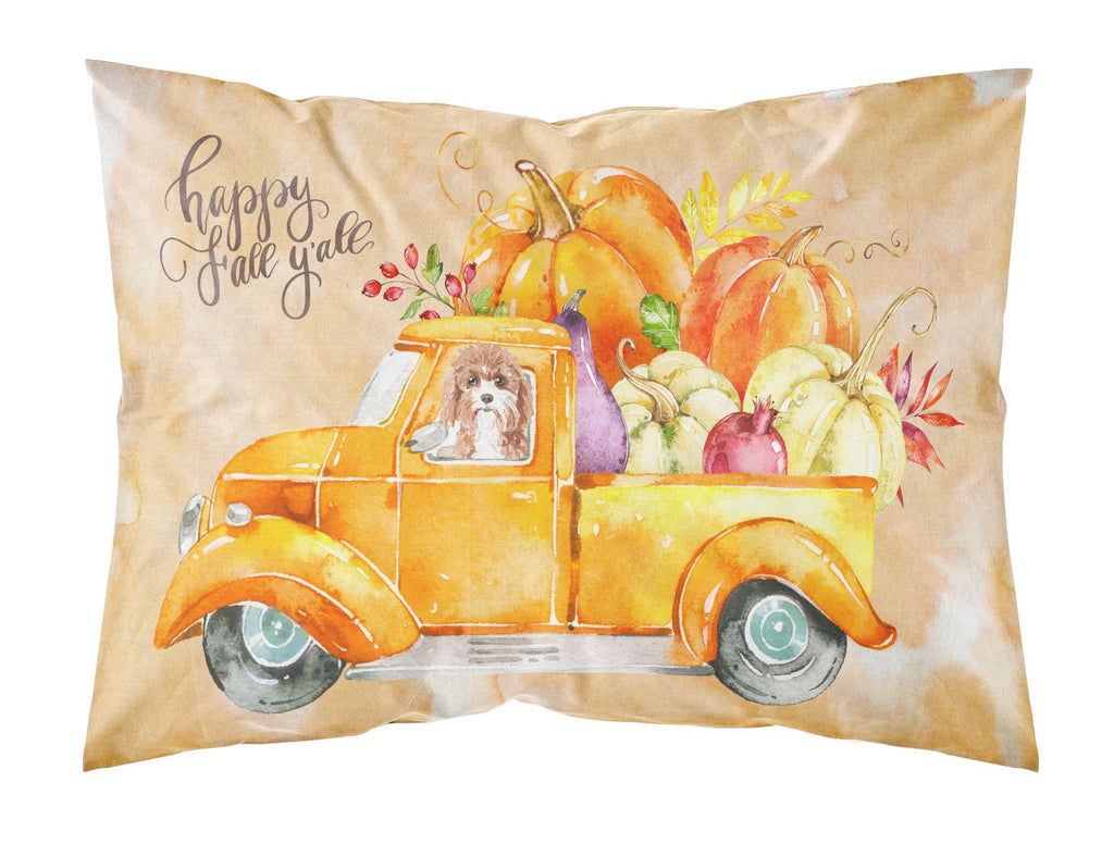 Fall Harvest Cavapoo Standard Pillowcase Lightweight Super Soft Easy Care Decorative Artwork Pillowcase, Standard