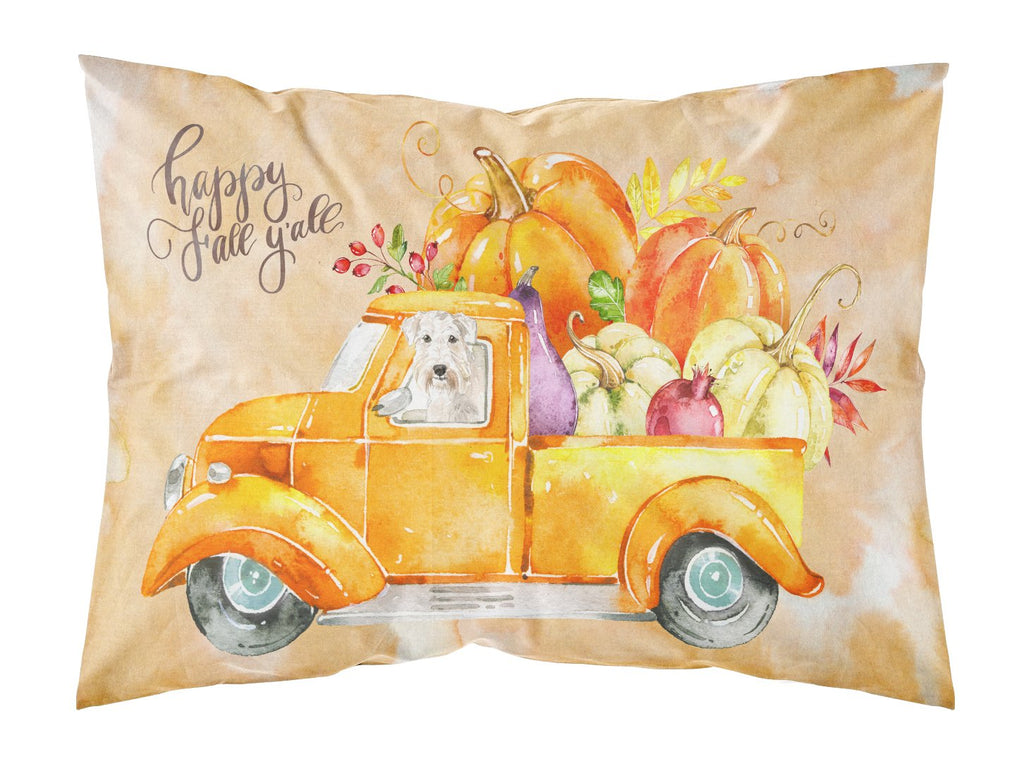 Fall Harvest Wheaten Terrier Standard Pillowcase Lightweight Super Soft Easy Care Decorative Artwork Pillowcase, Standard