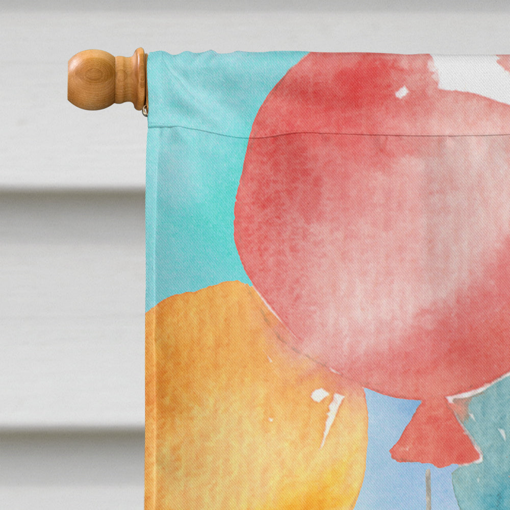 Happy Birthday Champagne Cockapoo House Flag 28x40 Porch Sleeve Pole Decorative Outside Yard Banner Artwork Wall Hanging, Polyester