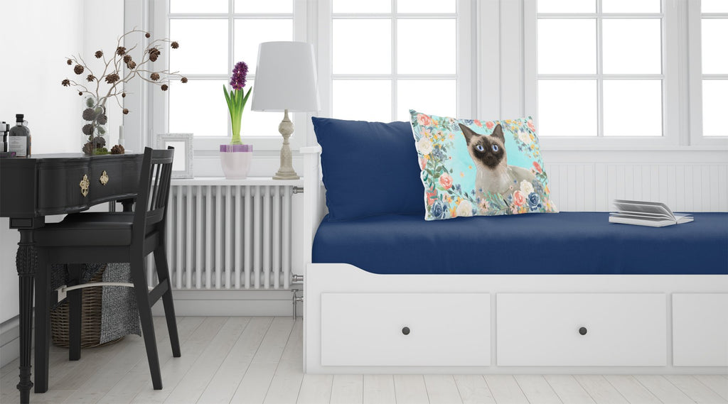 Siamese Spring Flowers Standard Pillowcase Lightweight Super Soft Easy Care Decorative Artwork Pillowcase, Standard