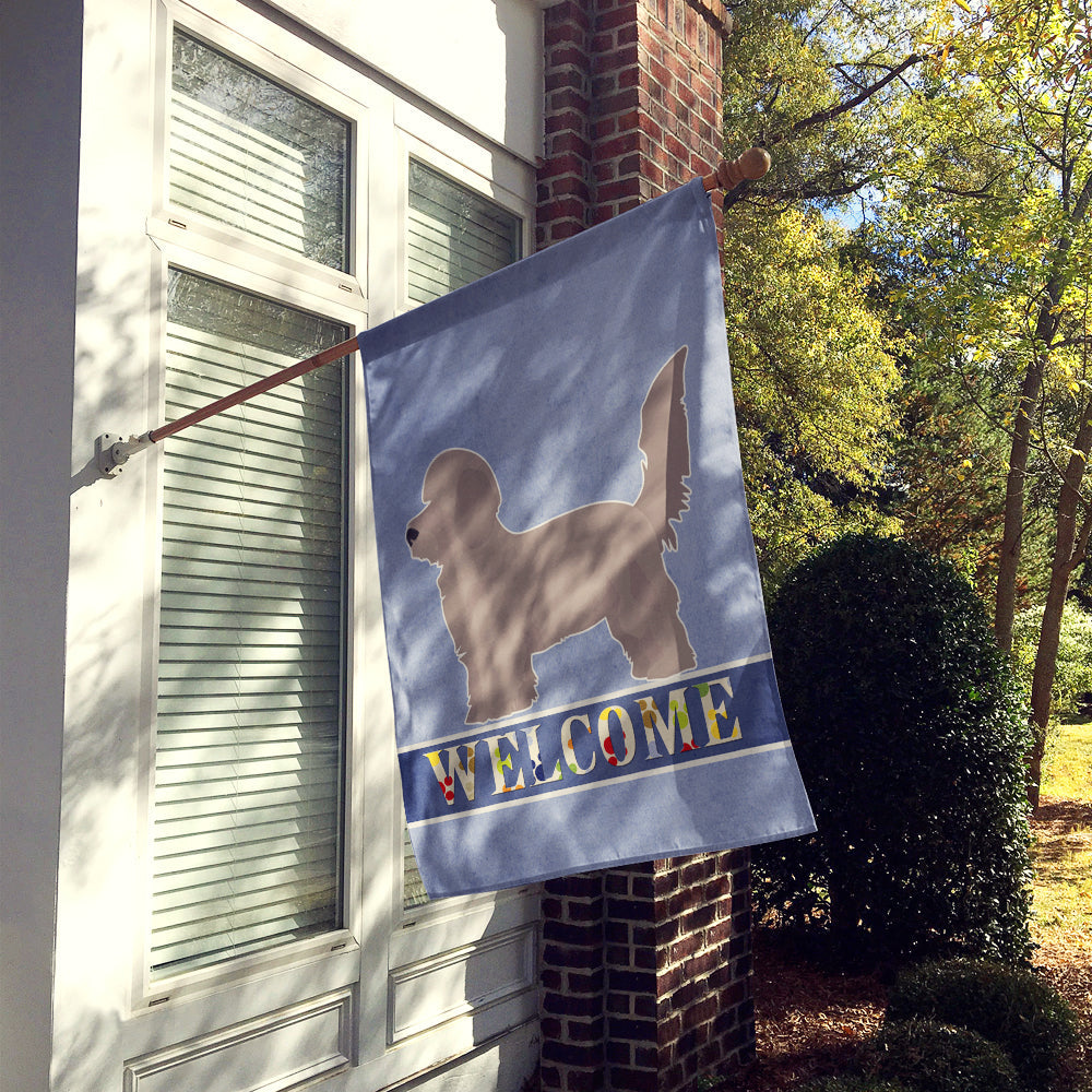 Doxiepoo Welcome House Flag 28x40 Porch Sleeve Pole Decorative Outside Yard Banner Artwork Wall Hanging, Polyester