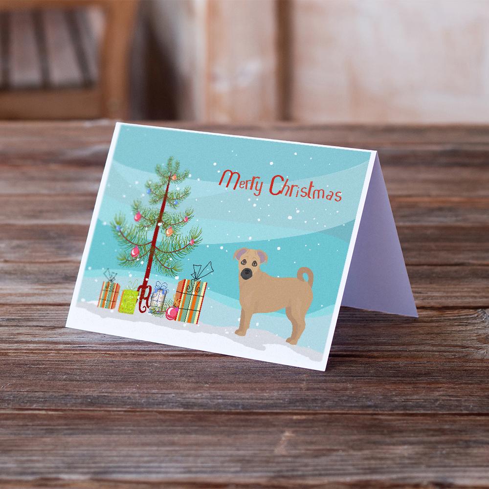 Tan Jug Christmas Tree Greeting Cards Pack of 8 Blank Cards with Envelopes Whimsical A7 Size 5x7