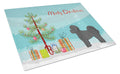 Black Mal-Shi Christmas Tree Cutting Board Tempered Glass Kitchen Cutting Surface, Heat Resistant Chopping, Non-Slip Feet, Food Prep & Serving