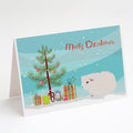 Merino Guinea Pig Merry Christmas Greeting Cards Pack of 8 Blank Cards with Envelopes Whimsical A7 Size 5x7