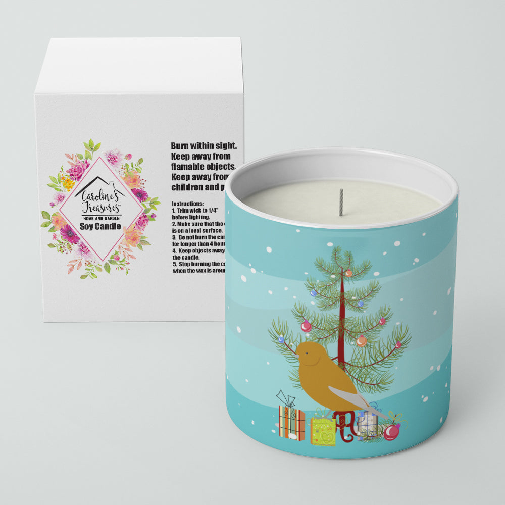 Norwich Canary Merry Christmas Decorative Soy Candle Nature Soy Wax Essential Oil Home Decor Ideal for Bedroom Kitchen Bath Office Gift, 10 oz