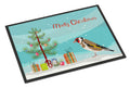 Gold Finch Merry Christmas Doormat Indoor Outdoor 18H X 27W Front Door Mat Rugs for Entryway, Non Slip Washable