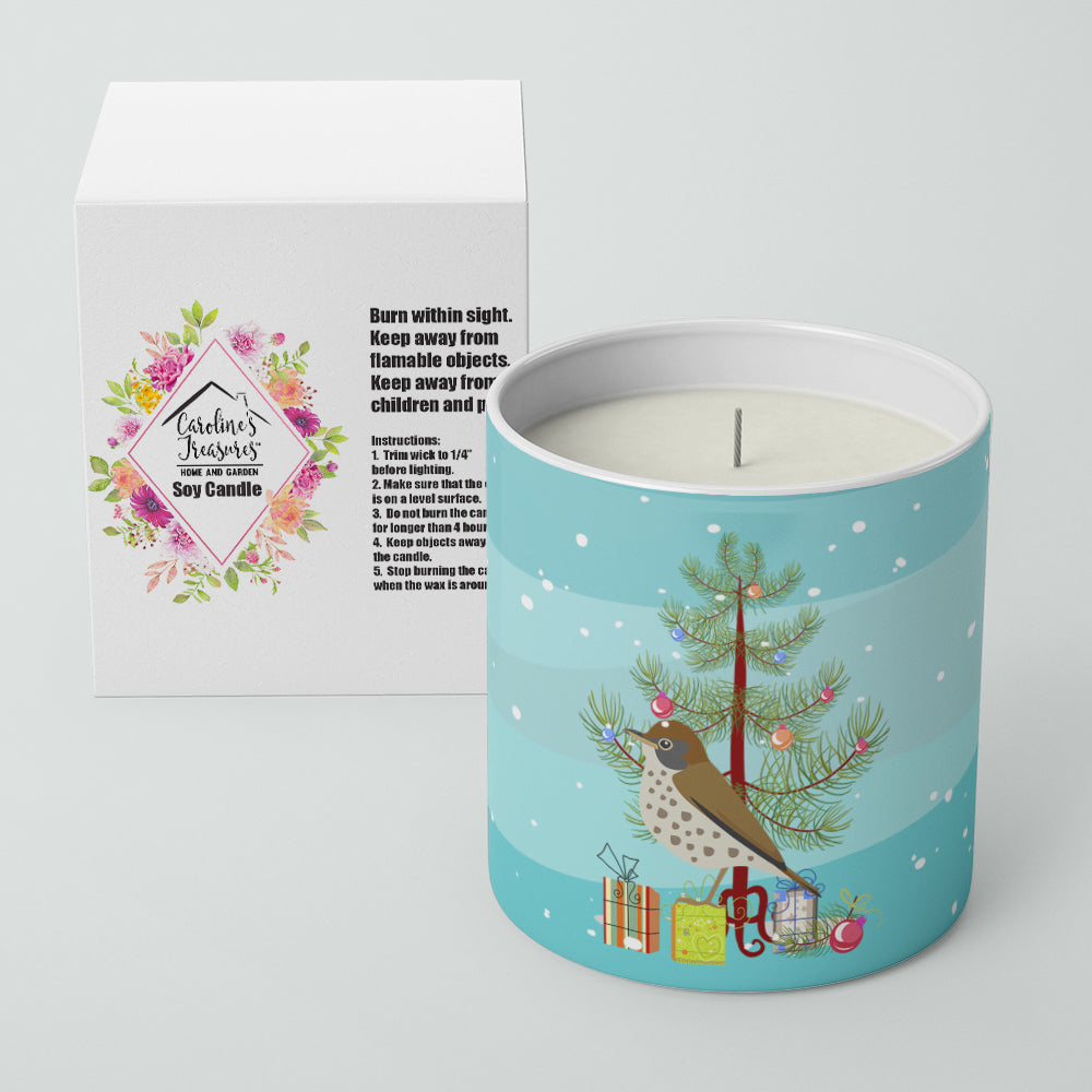 Thrush Merry Christmas Decorative Soy Candle Nature Soy Wax Essential Oil Home Decor Ideal for Bedroom Kitchen Bath Office Gift, 10 oz