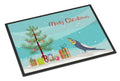 Cockatiel Merry Christmas Doormat Indoor Outdoor 24H X 36W Front Door Mat Rugs for Entryway, Non Slip Washable Low Pile,