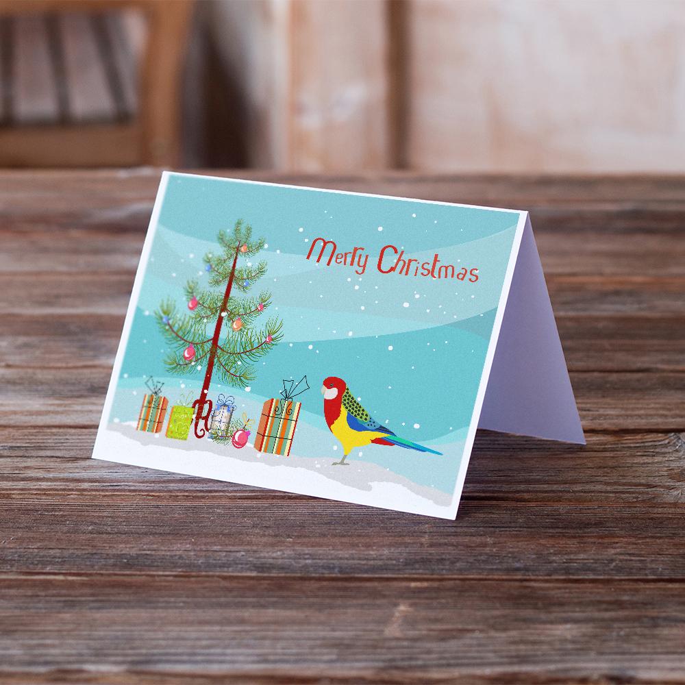 Rosella Merry Christmas Greeting Cards Pack of 8 Blank Cards with Envelopes Whimsical A7 Size 5x7