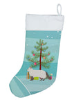American Curl Cat Christmas Holiday Stocking Double-Sided Print, Polyester Suede,11x18, Made in USA